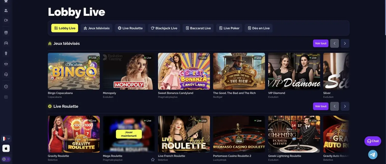 Casino en direct