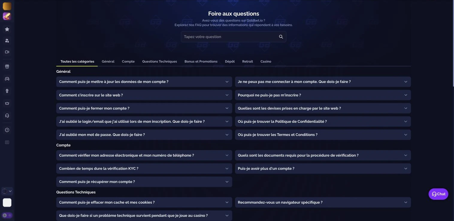Foire aux questions