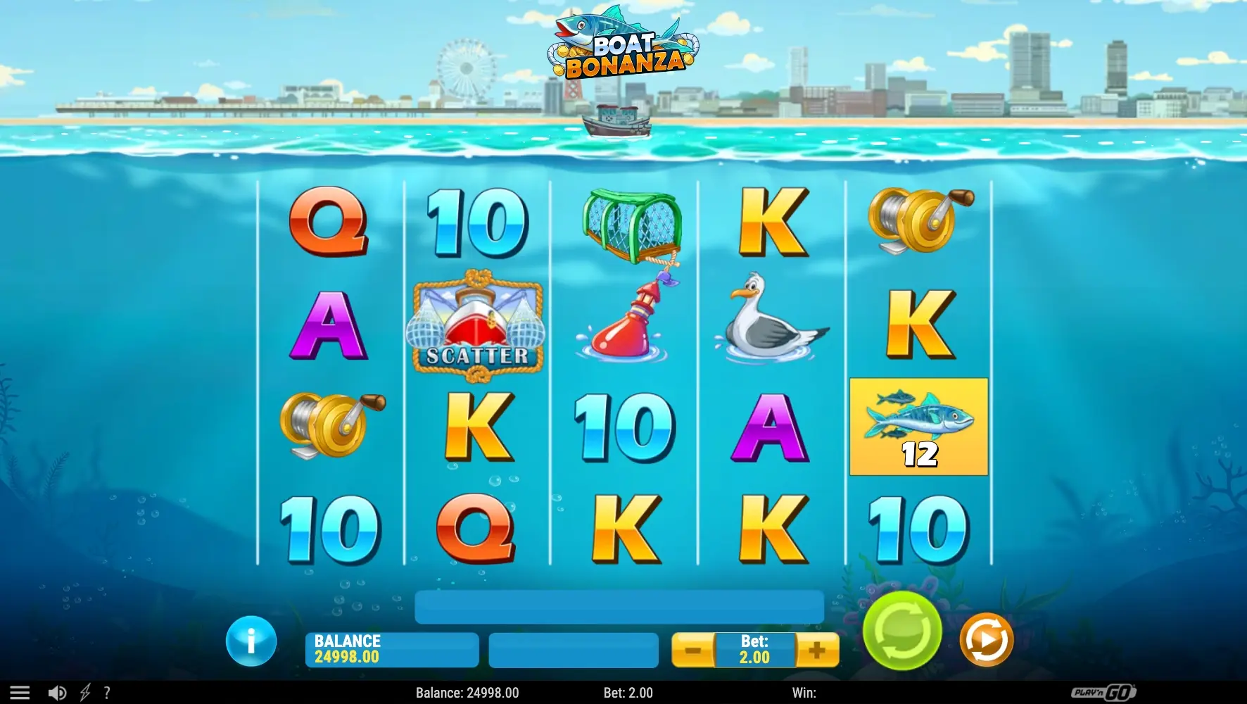 Boat Bonanza machine à sous 3 rouleaux