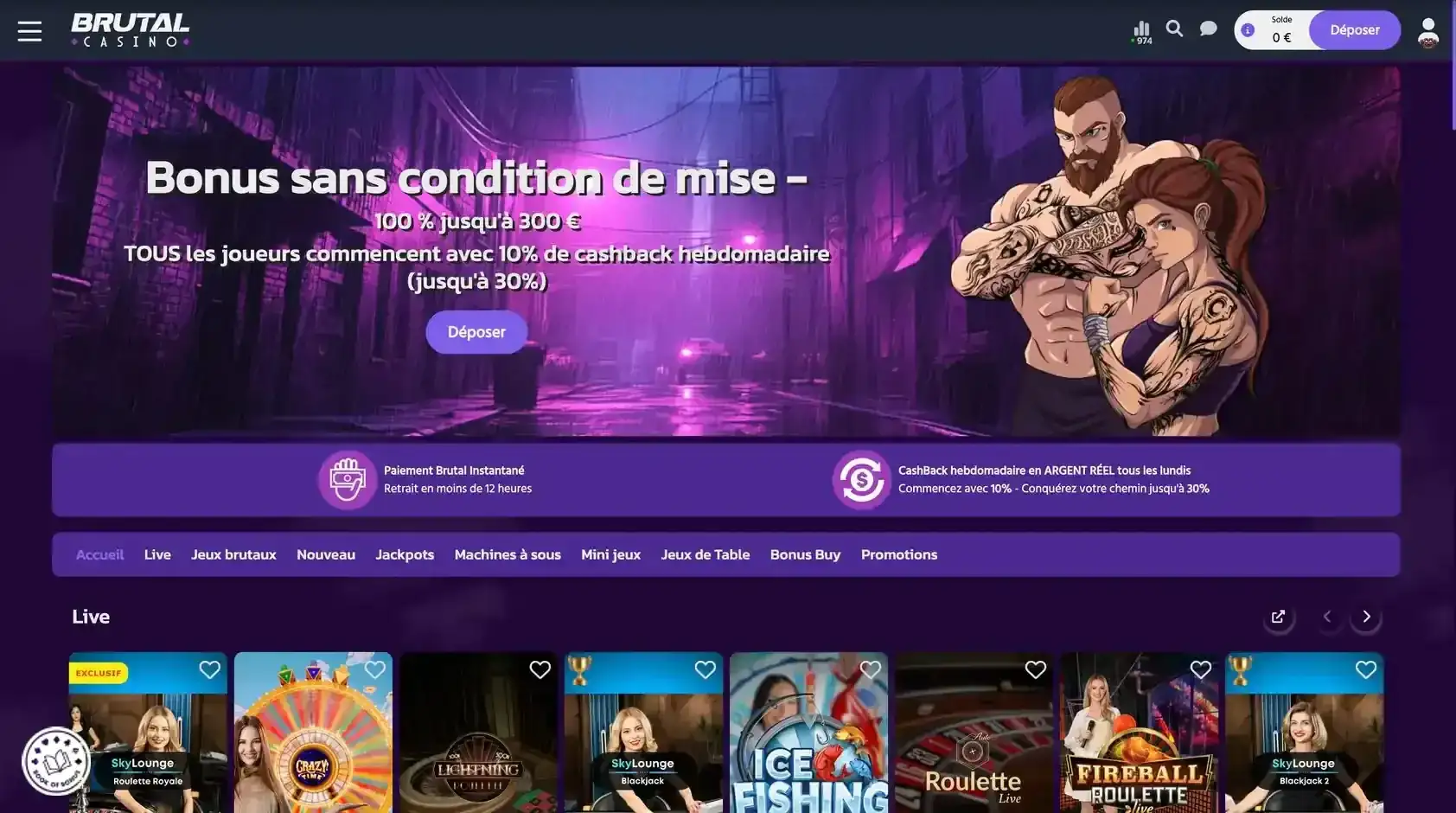 page d'accueil