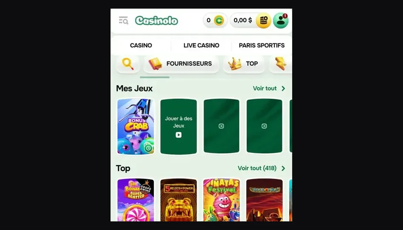 Casinolo sur mobile