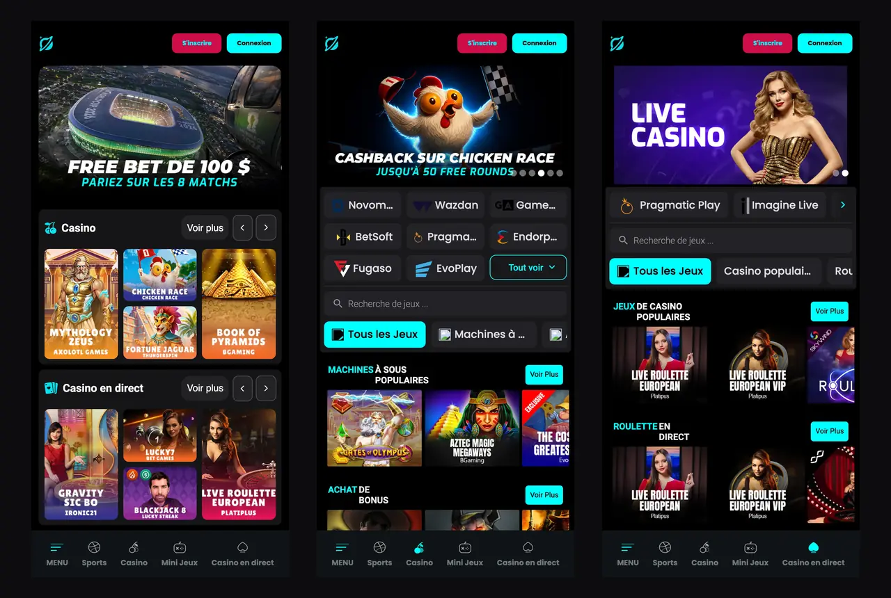 Cosmobet sur mobile