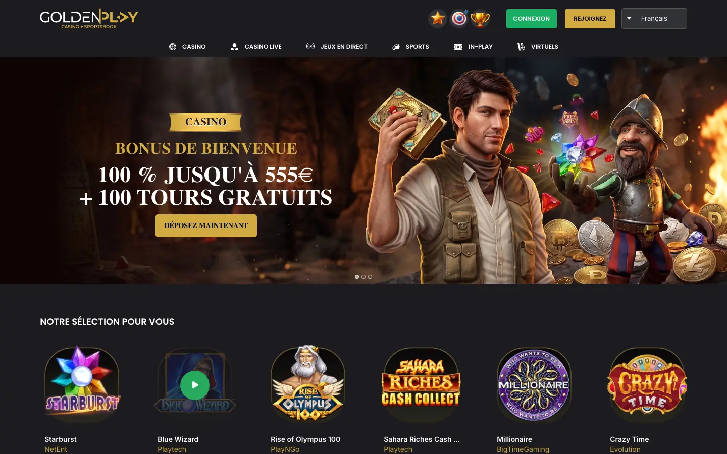 Page d'accueil