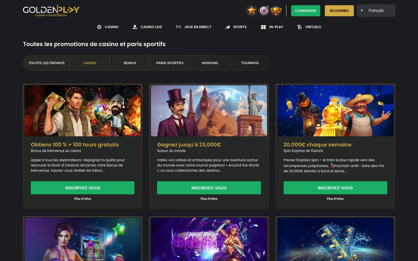 Promotions casino