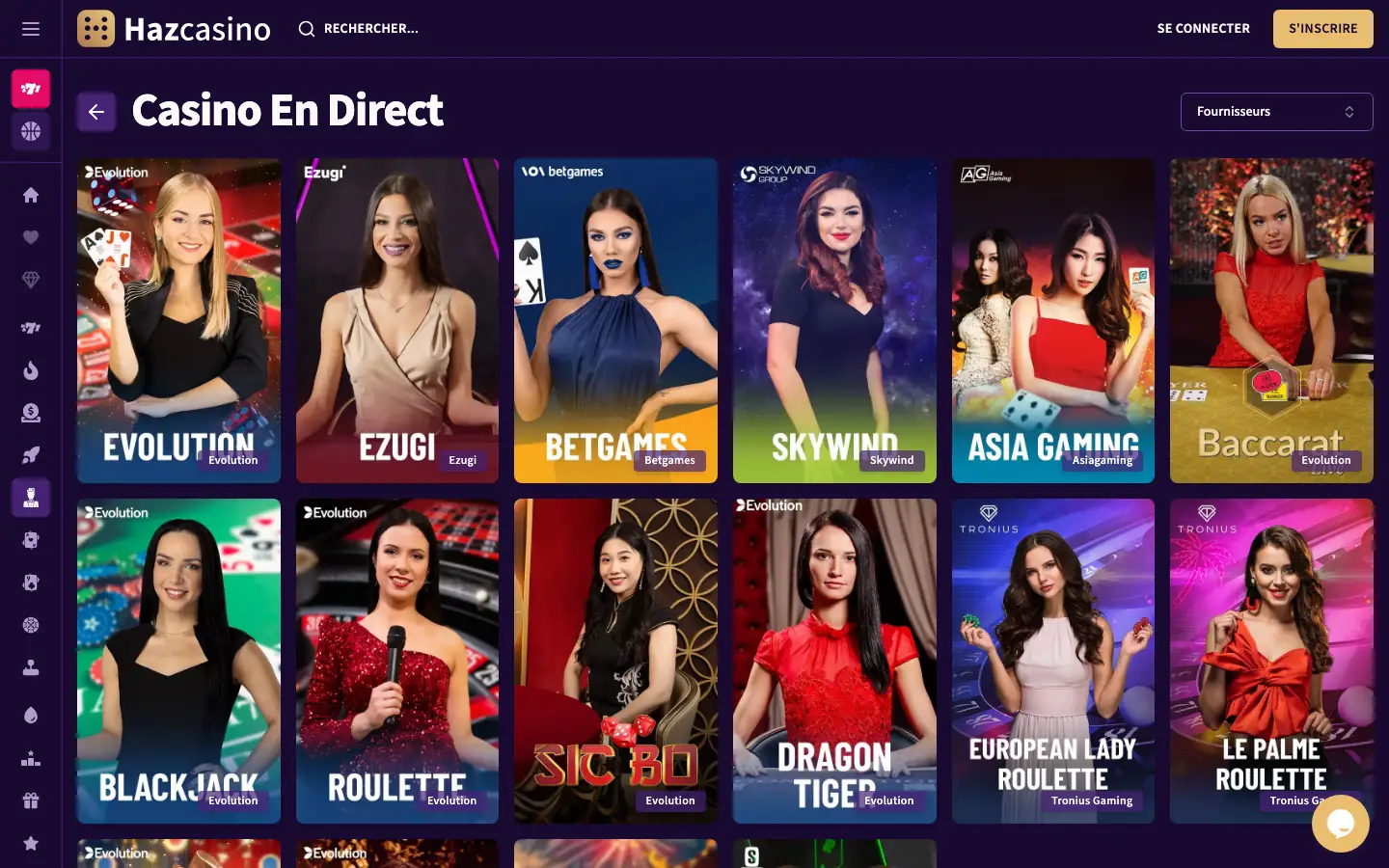 Le casino en direct et ses lobbies