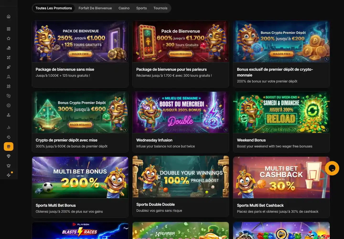 Les promotions casino et sport