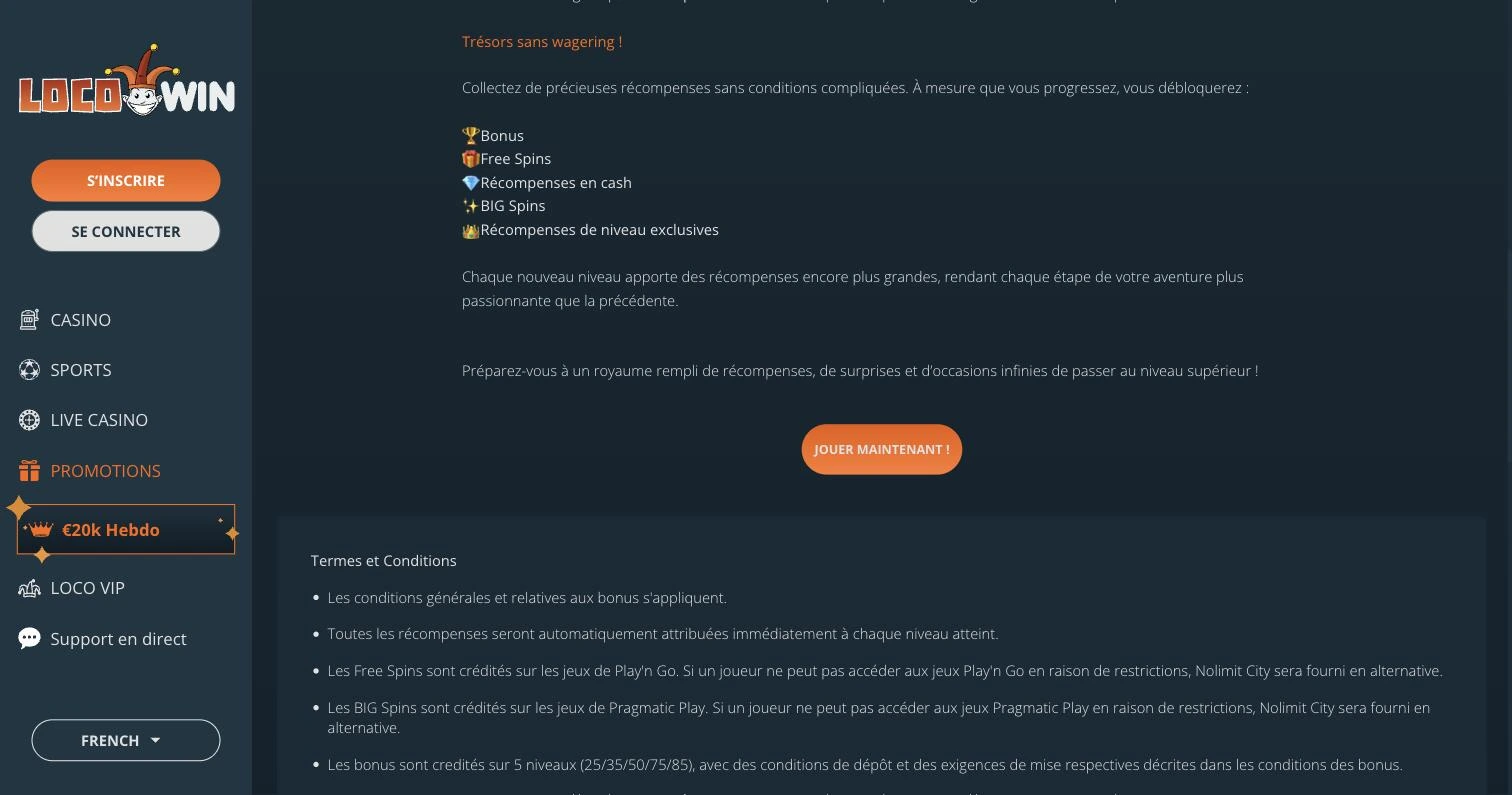 Le programme Level Up