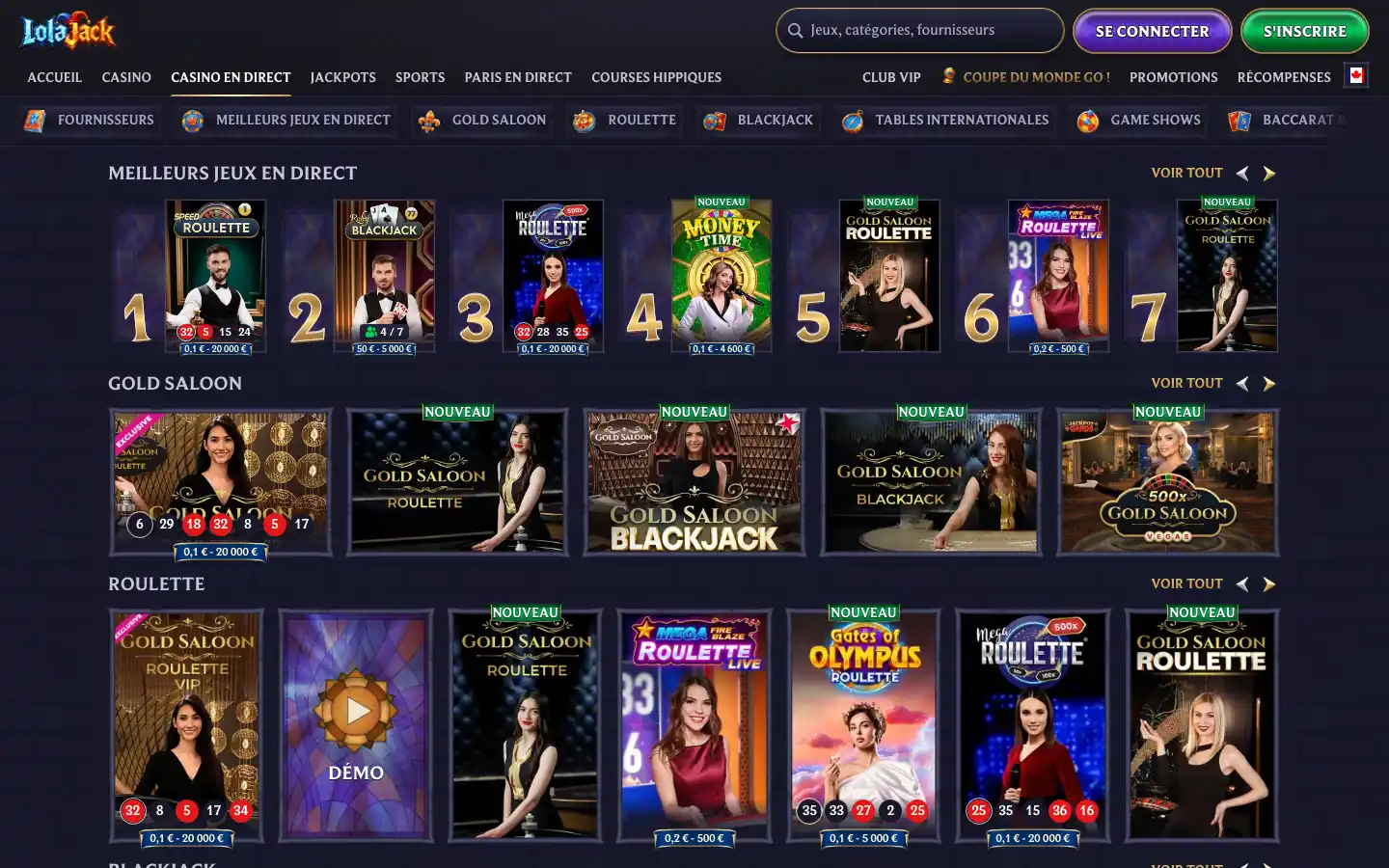 Casino en direct