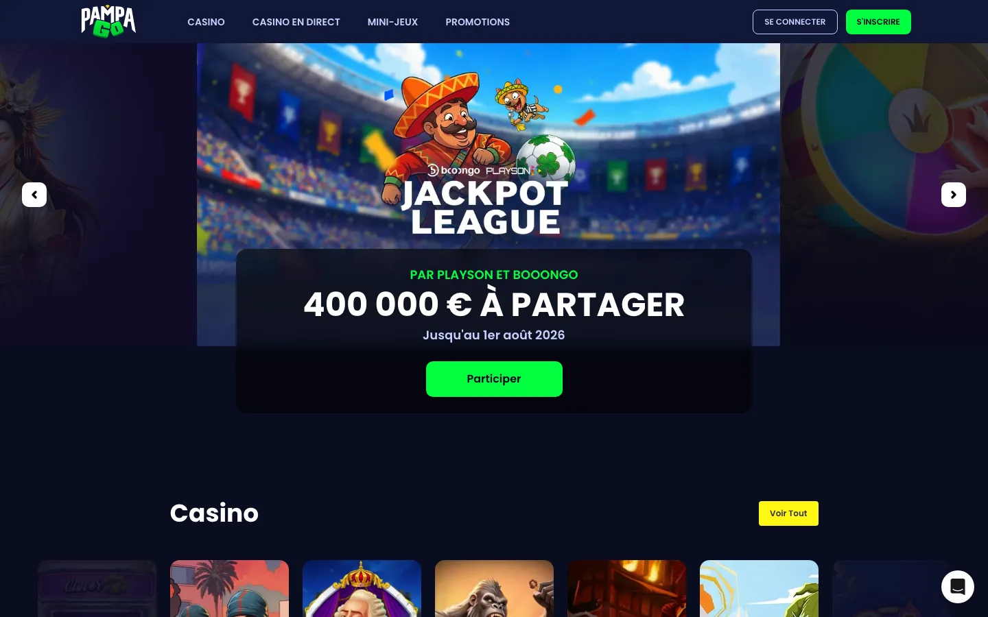 Page d'accueil
