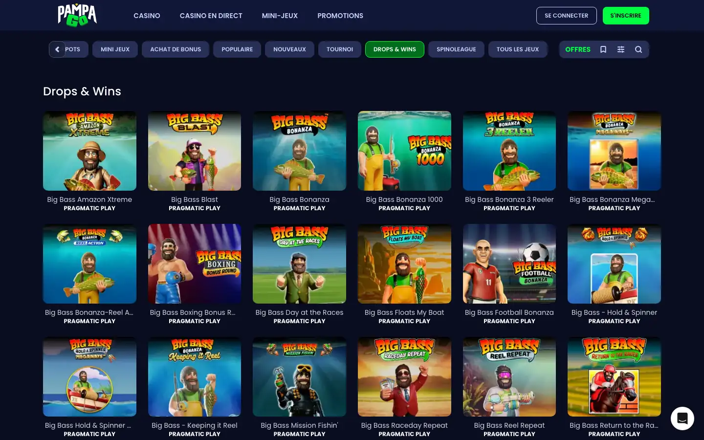 Tournoi Drops & Wins