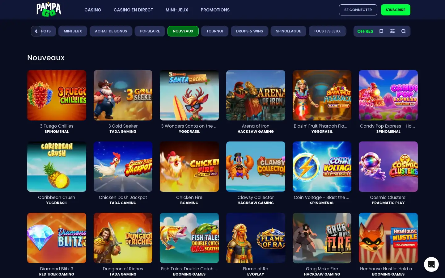 Nouveaux jeux