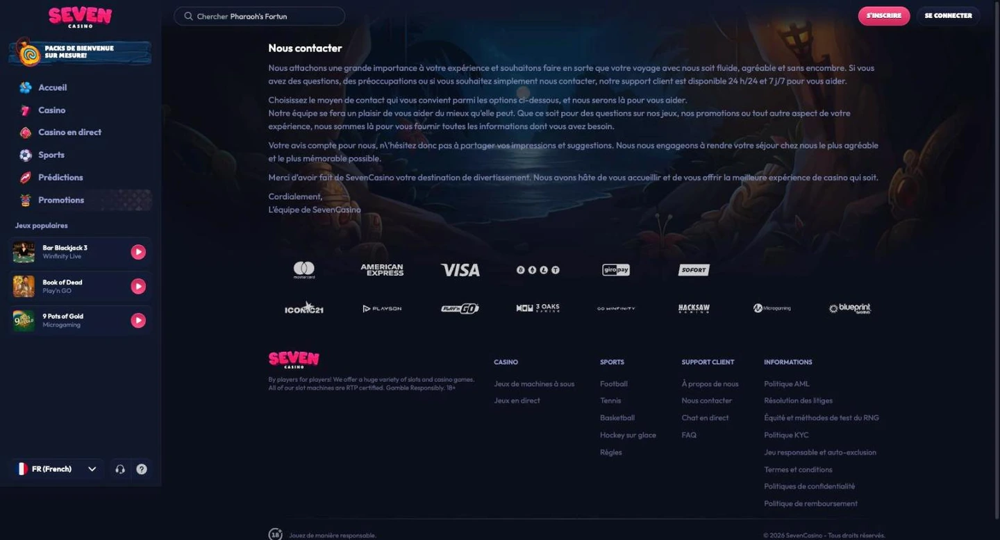 Le service client annoncé 24h/24