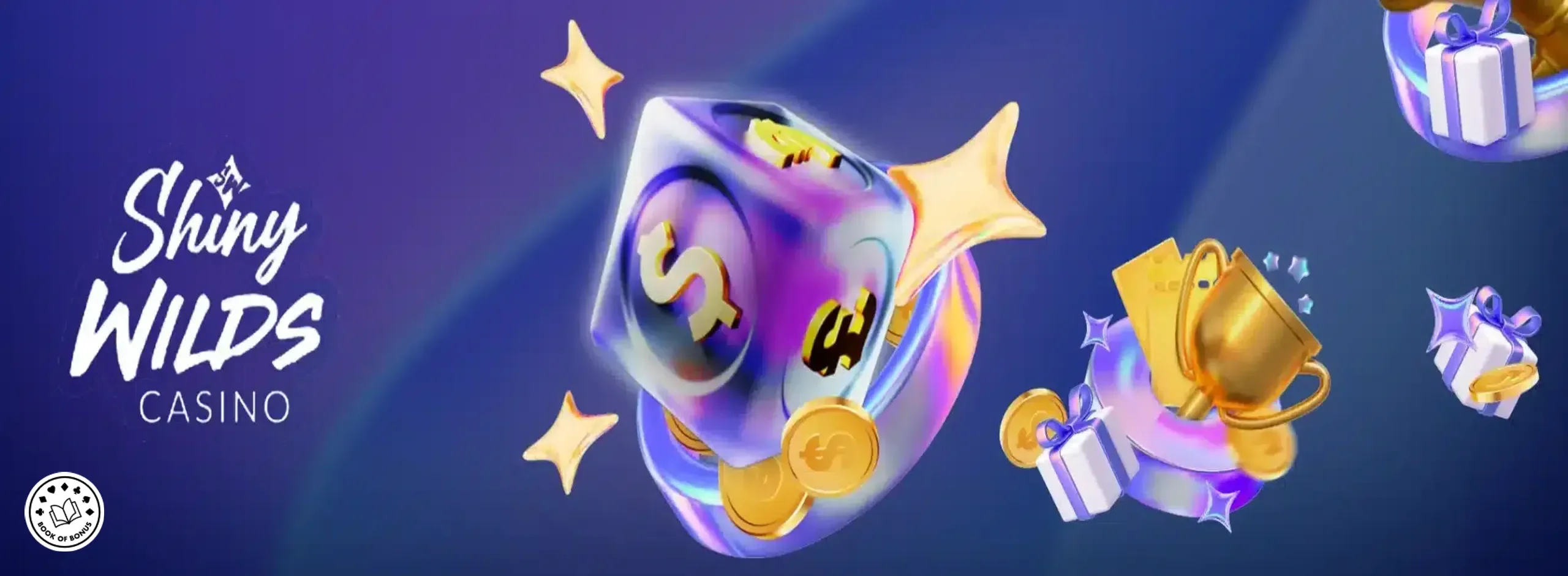 Bannière Shiny Wilds casino bonus free spins