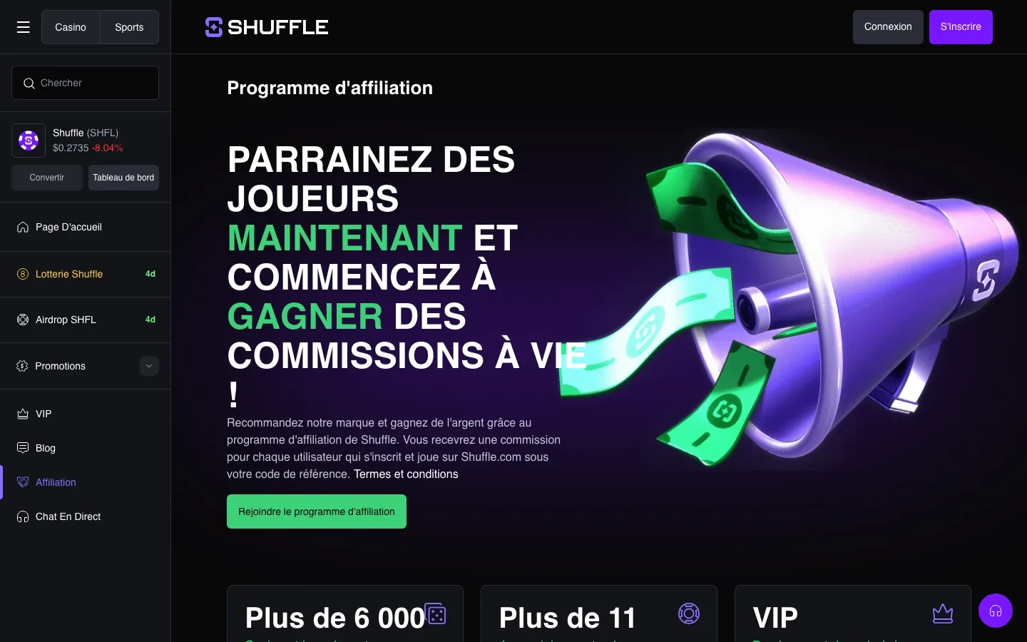 Programme d'affiliation