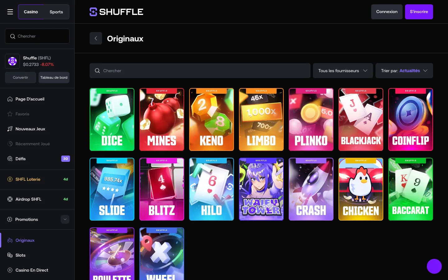 Les jeux Originals maison