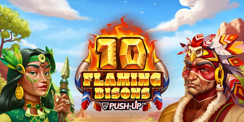 machine a sous 10 Flaming Bisons