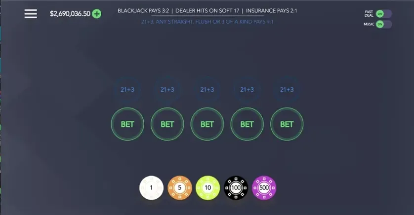 5 Handed Vegas Blackjack