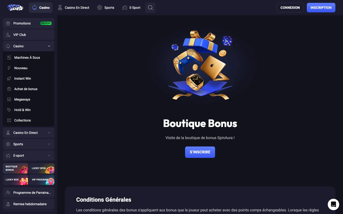 Boutique bonus