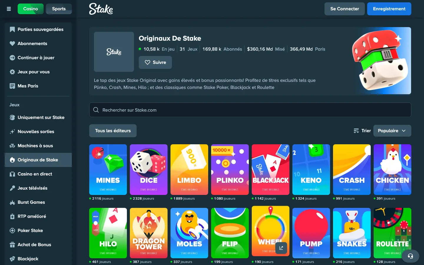 Originaux de Stake