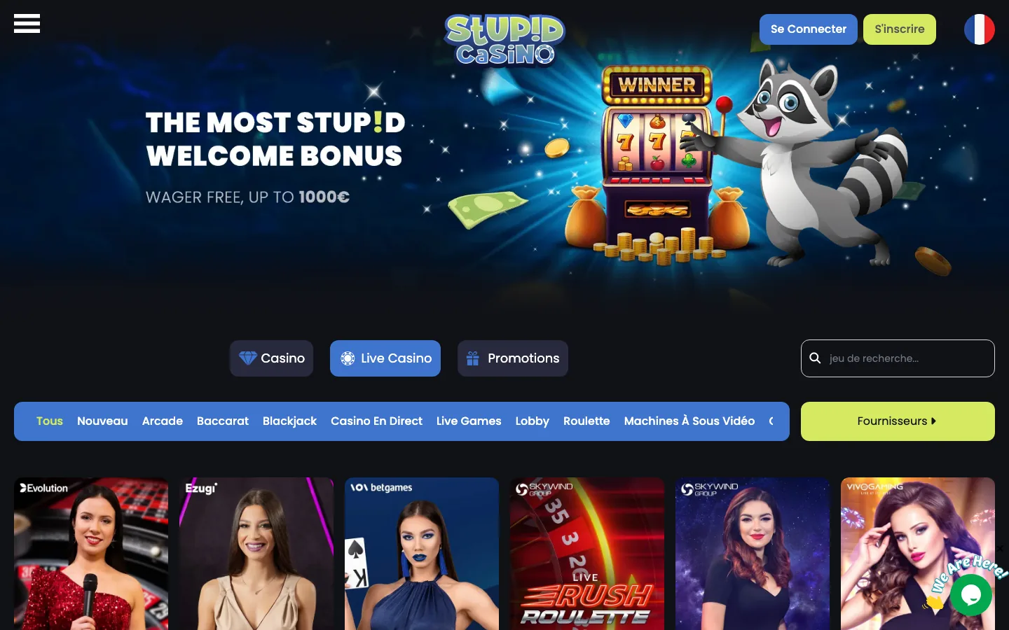 Le casino en direct et ses tables Evolution