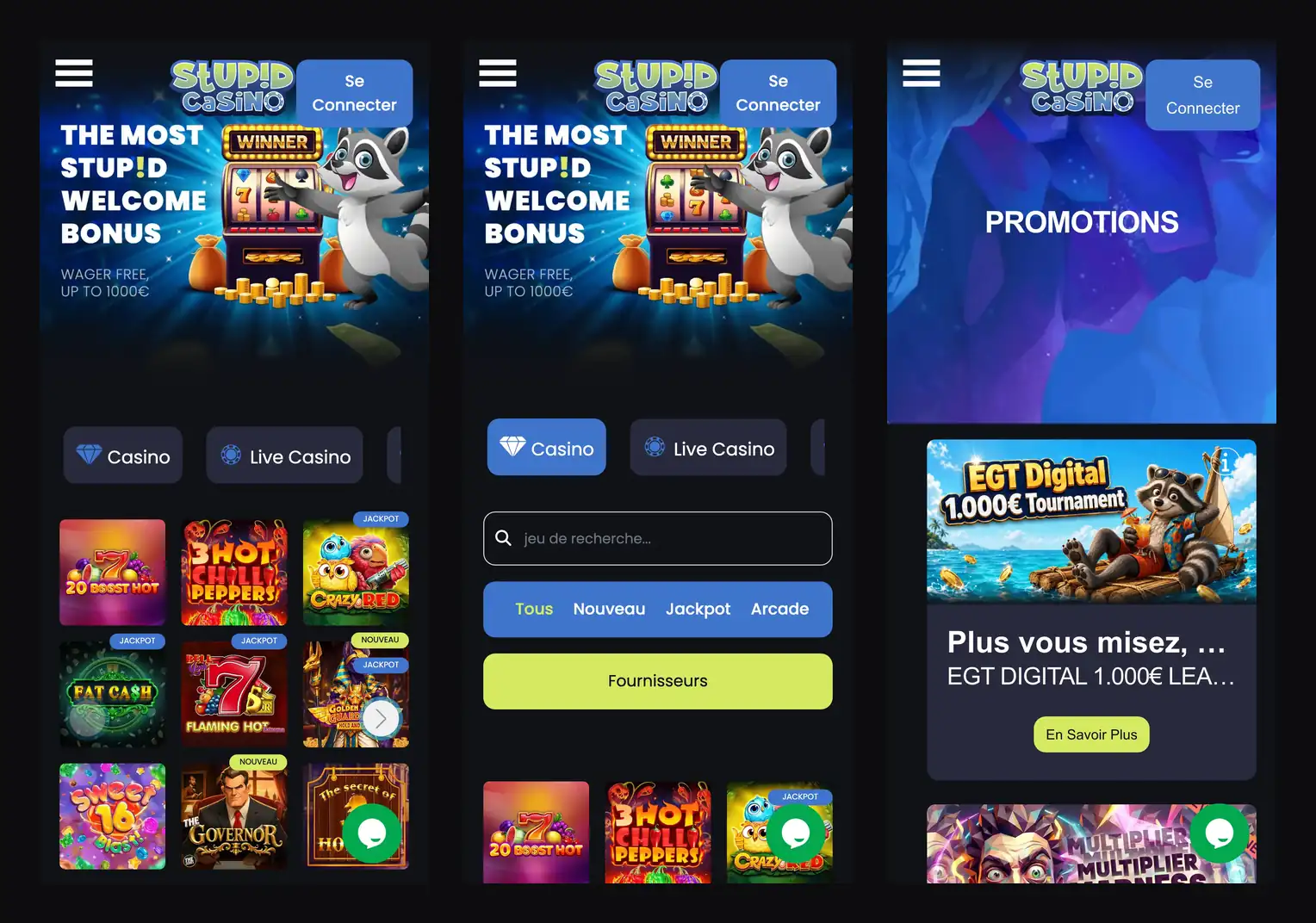 Stupid Casino sur mobile