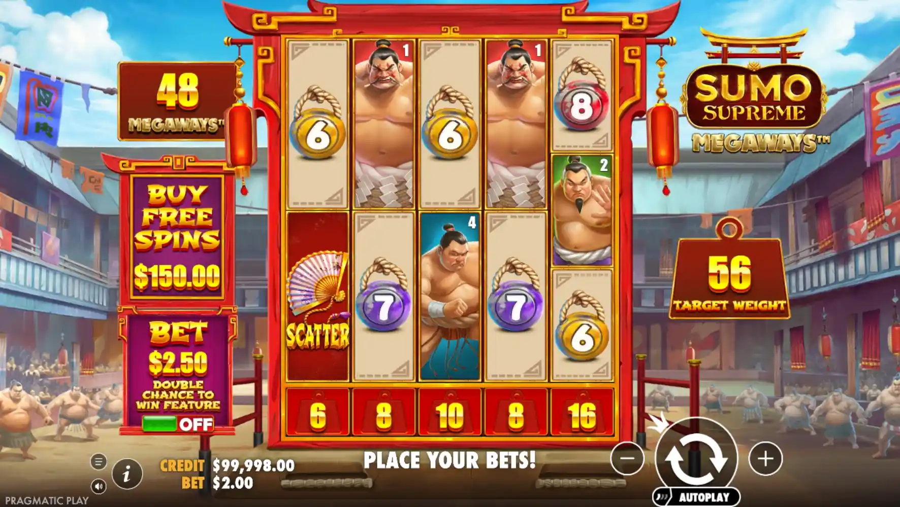 Sumo Supreme Megaways machine à sous asiatique