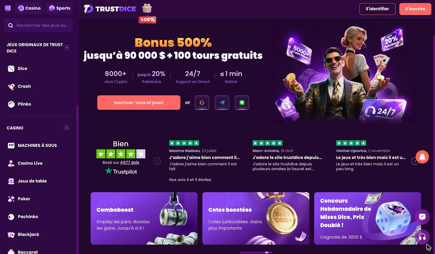 Page d'accueil
