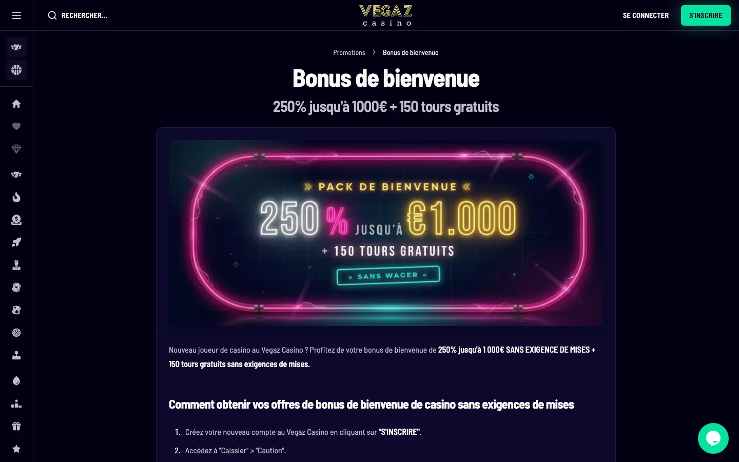 Le bonus de bienvenue en trois dépôts