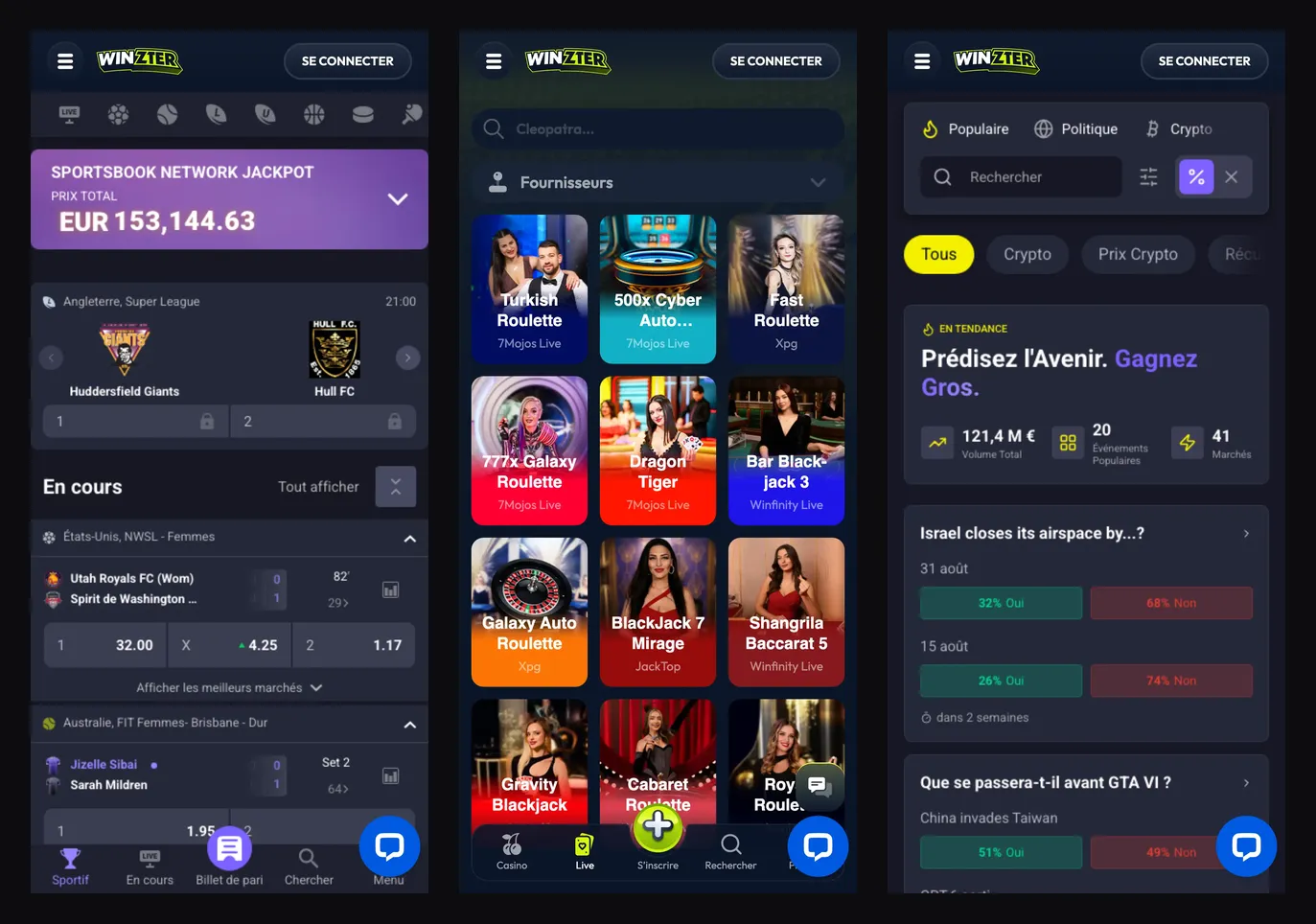 Mobile : sport, live et prédictions