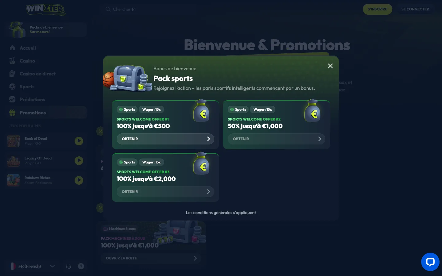 Pack de bienvenue sports