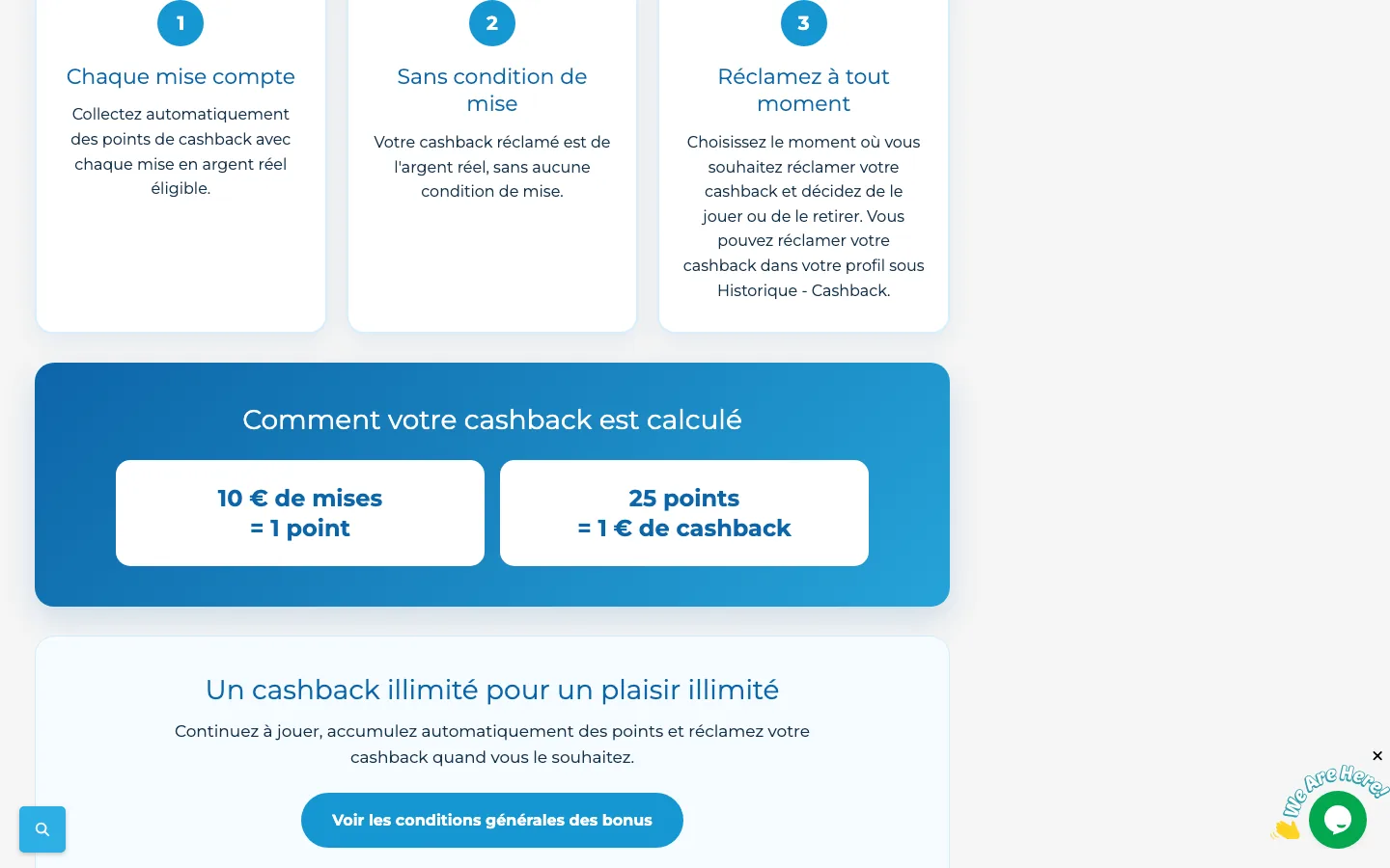 Cashback illimité