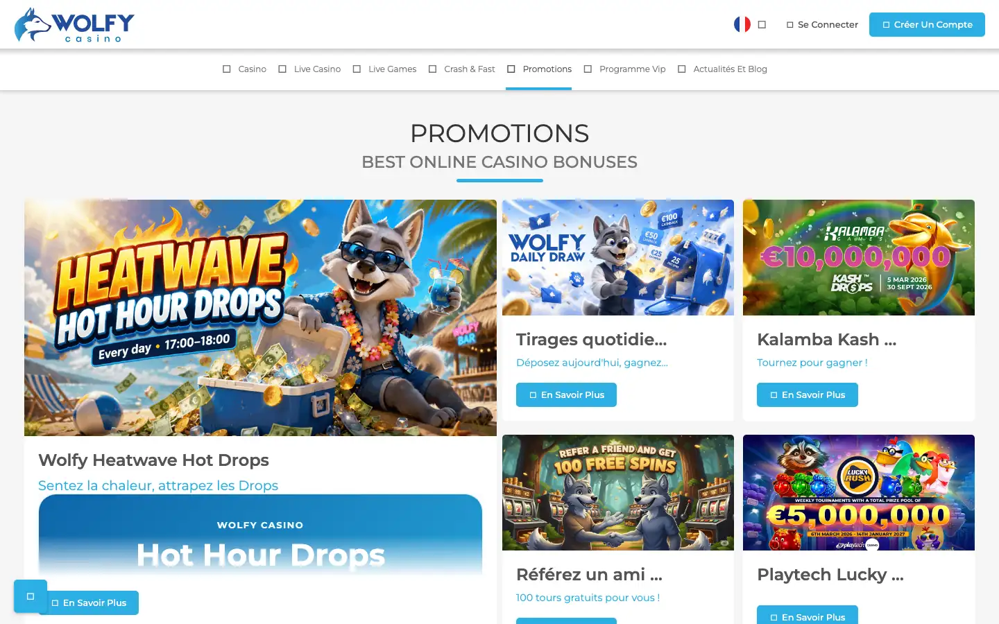 Promotions en cours